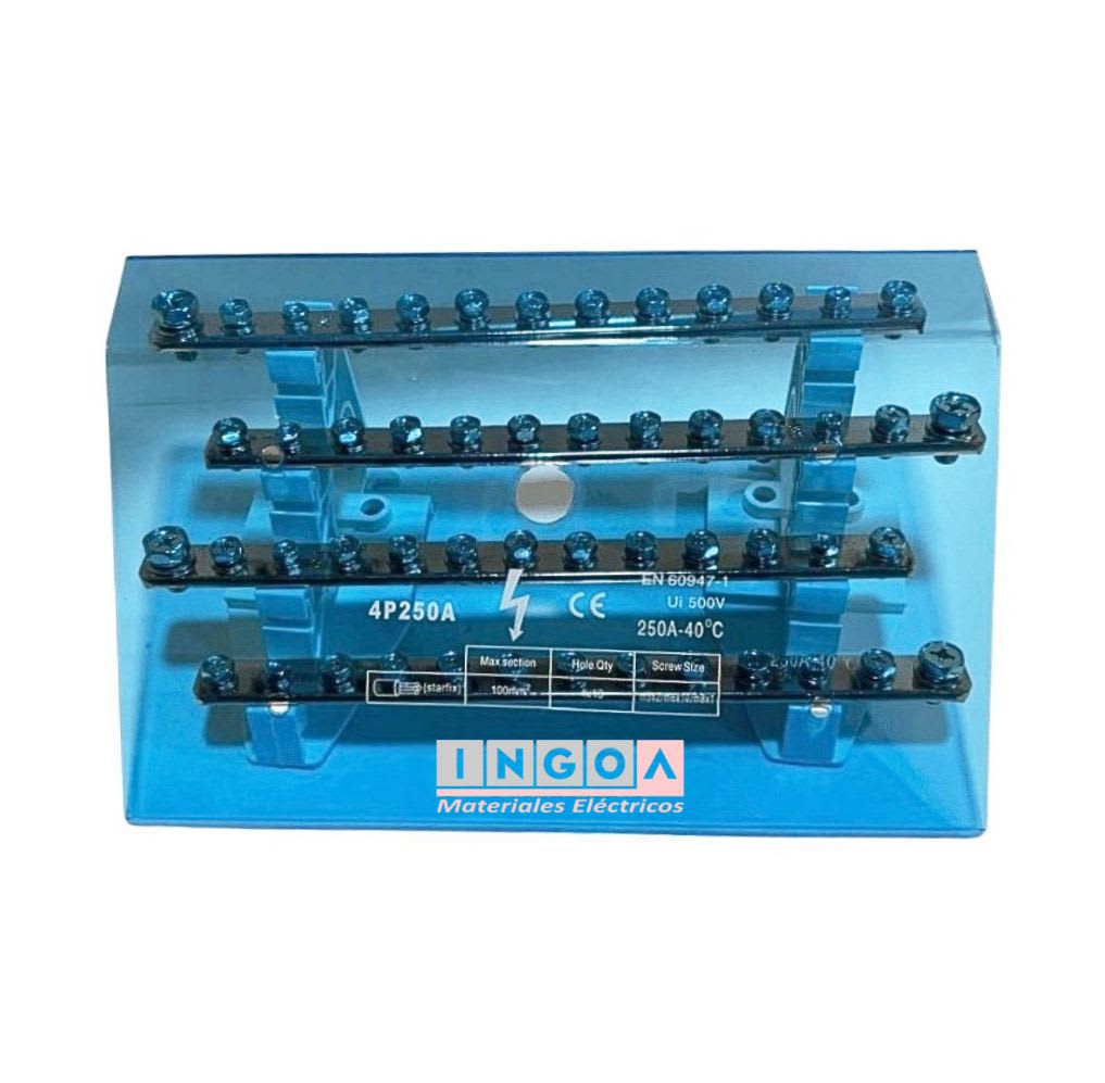 Repartidor Tetrapolar 11 Posic. 250A (Ocupa 15 Mod.)3