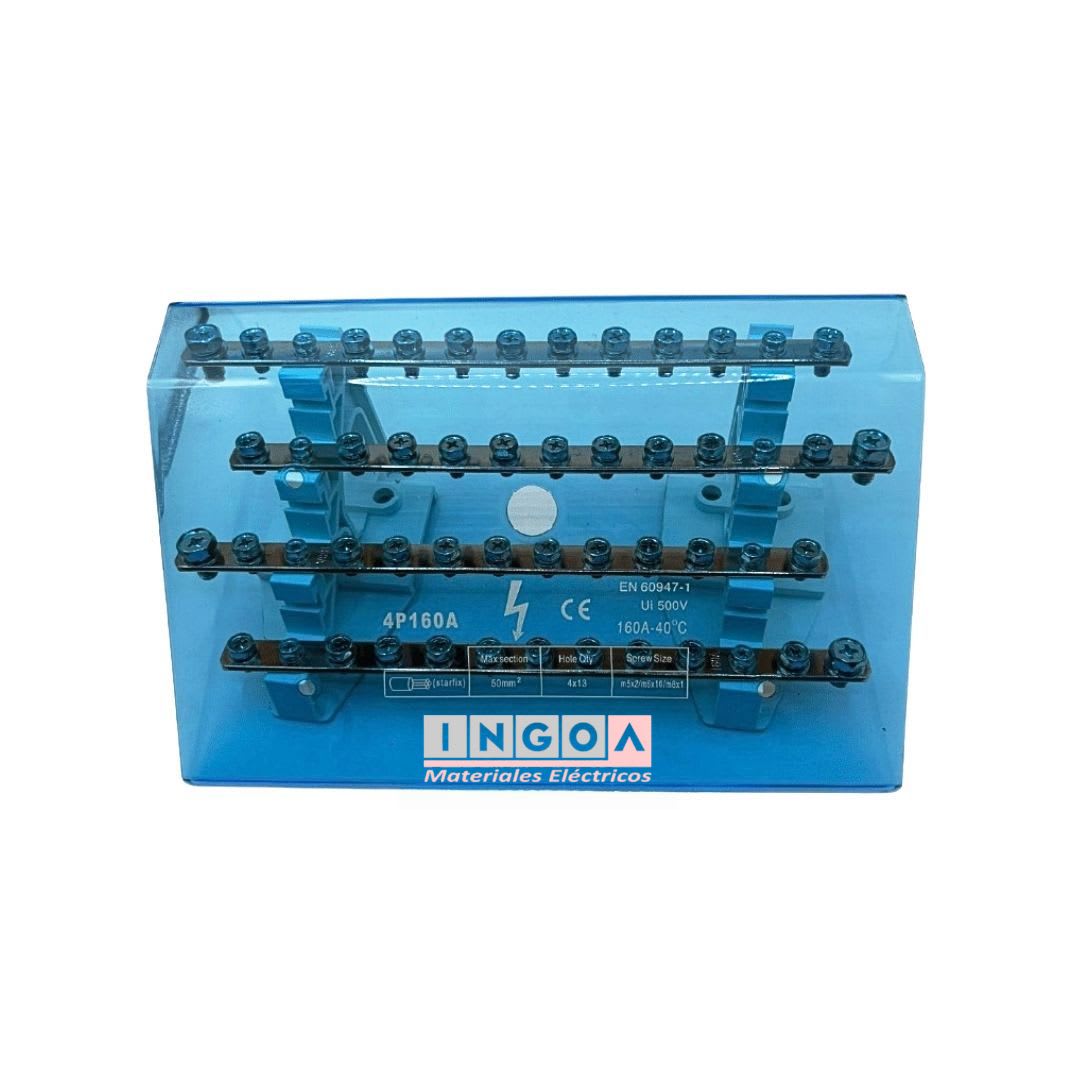 Repartidor Tetrapolar 11 Posic. 160A (Ocupa 15 Mod.) - Vista 3