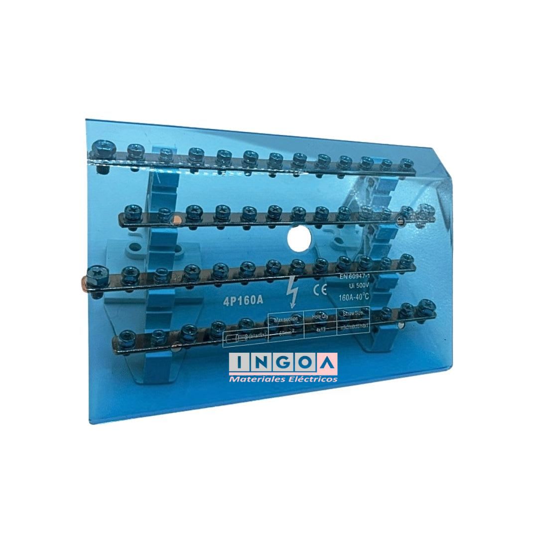 Repartidor Tetrapolar 11 Posic. 160A (Ocupa 15 Mod.) - Vista 5