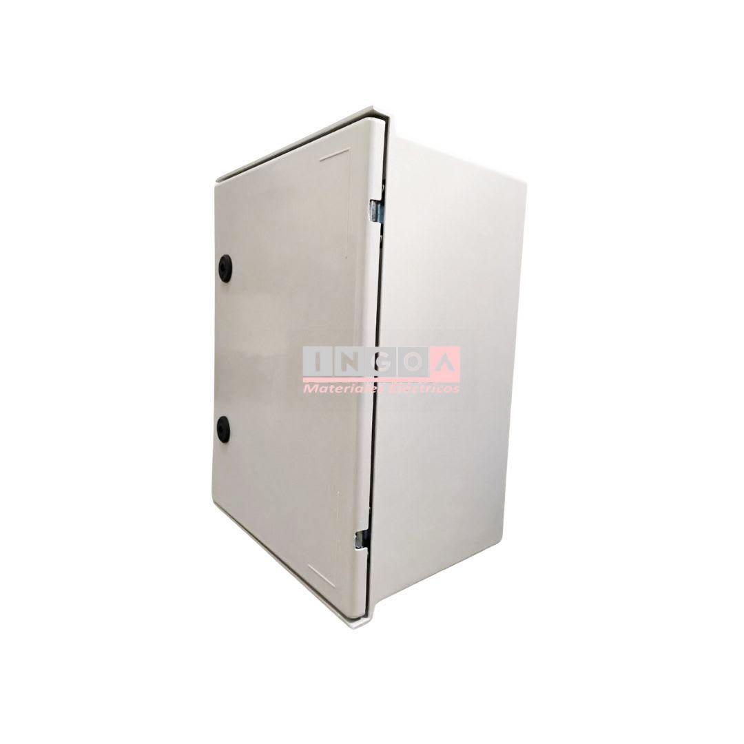 Gabinete Tablero de Poliéster 400x300x200mm 1 Puerta + Placa Montaje IP65 - Vista 3