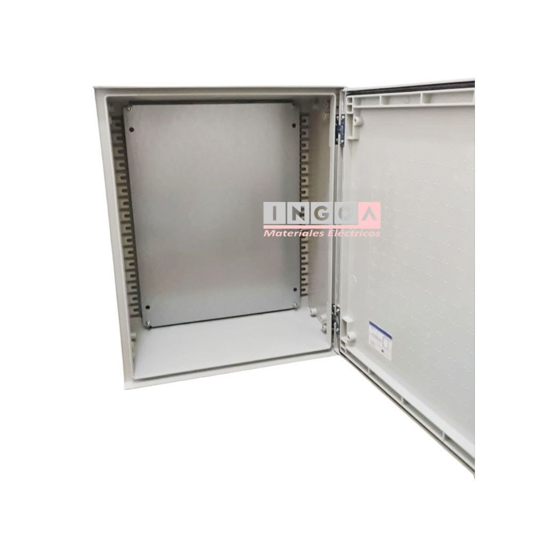 Gabinete Tablero de Poliéster 500x400x200mm 1 Puerta + Placa Montaje IP654