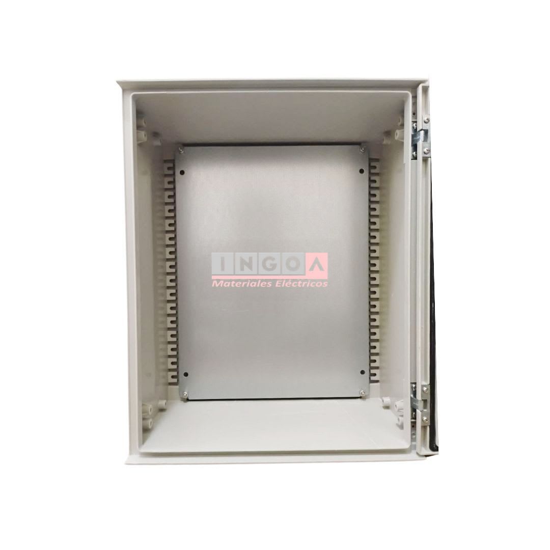 Gabinete Tablero de Poliéster 500x400x200mm 1 Puerta + Placa Montaje IP65 - Vista 6