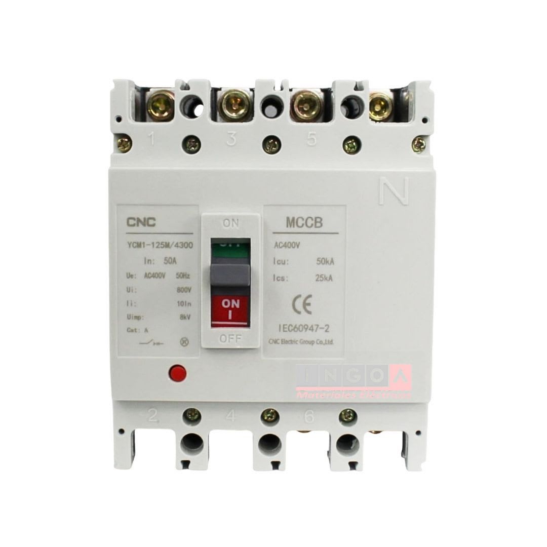 Interruptor  Automático  Caja  Moldeada  4x50A 50KA CNC2