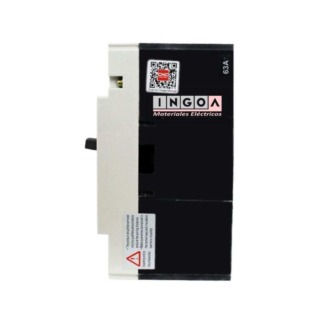 Interruptor Automatico Caja Moldeada 4x63A 50KA CNC12