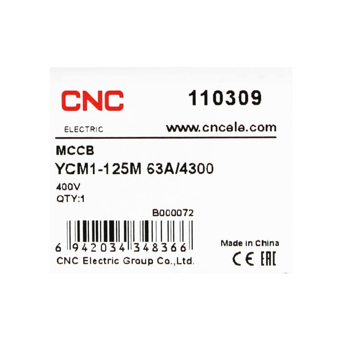 Interruptor Automatico Caja Moldeada 4x63A 50KA CNC10