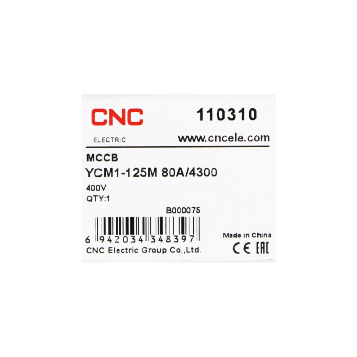 Interruptor Automatico Caja Moldeada 4x80A 50KA CNC8