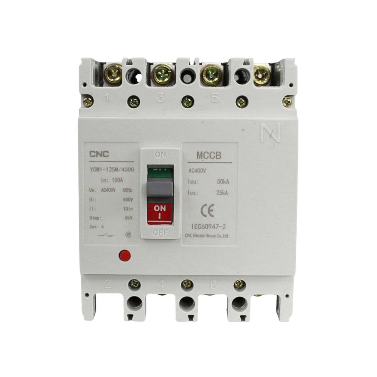 Interruptor Automatico Caja Moldeada 4x100A 50KA CNC - Vista 2