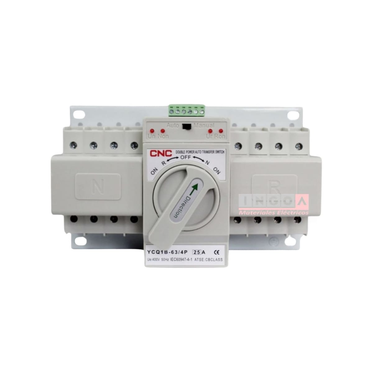 Switch de Transferencia Automatica 4 Polos 25A CNC2