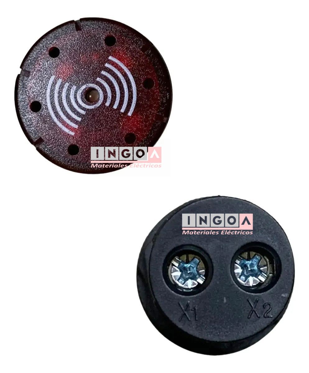 Luz Piloto Led Rojo Alarma Sonora 220VAC 22mm5