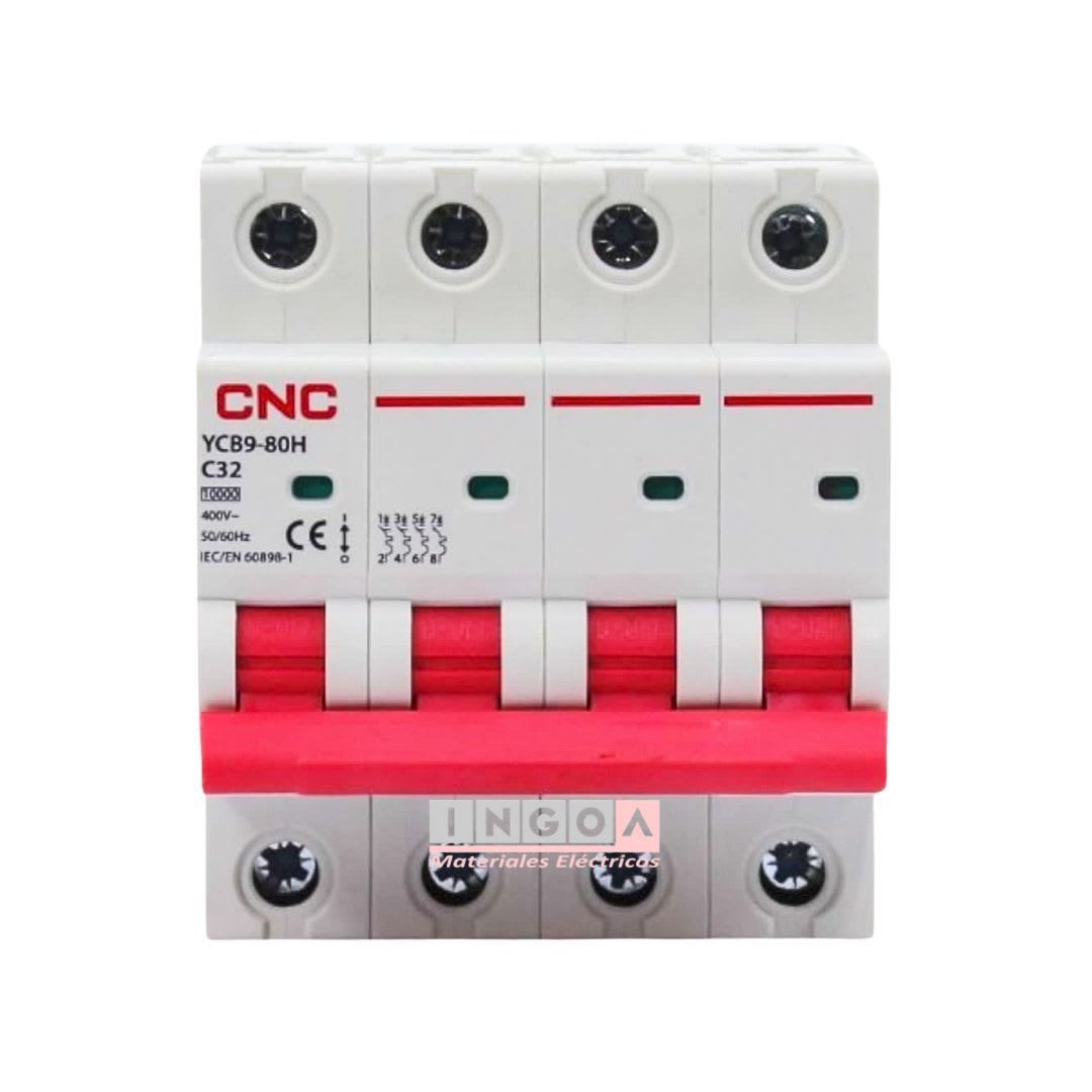 Int. Automatico CNC 4x32A 10KA Curva C - Vista 2