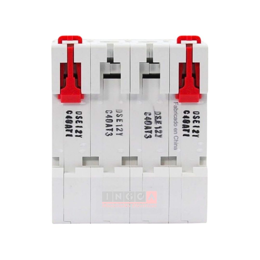 Int. Automatico CNC 4x40A 10KA Curva C - Vista 7