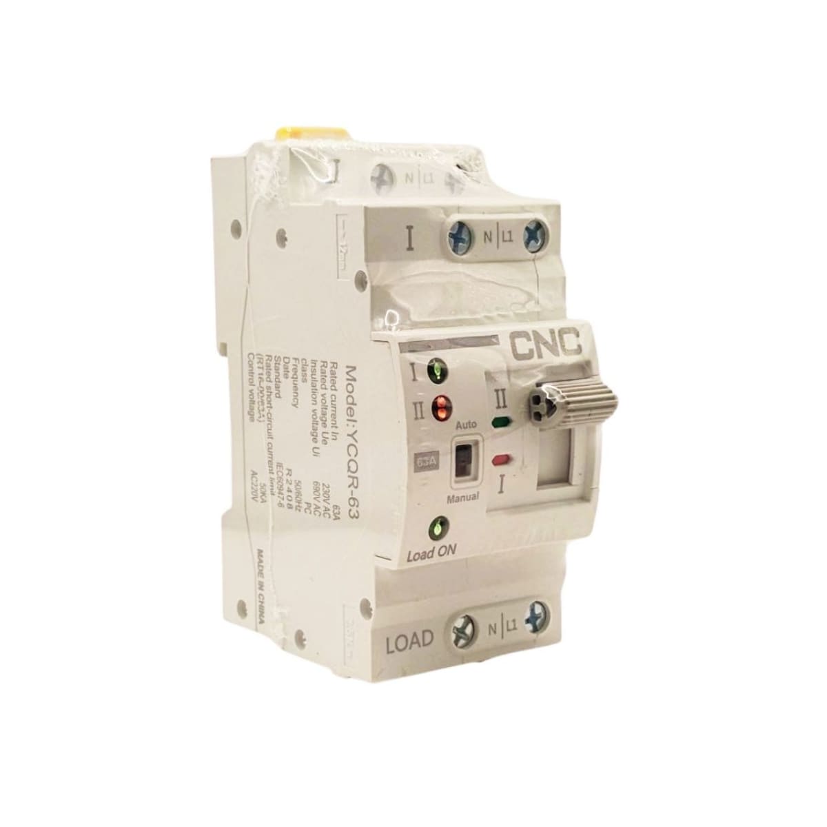 Switch de Transferencia Automatica 2 Polos 63A YCQR-63 CNC 0