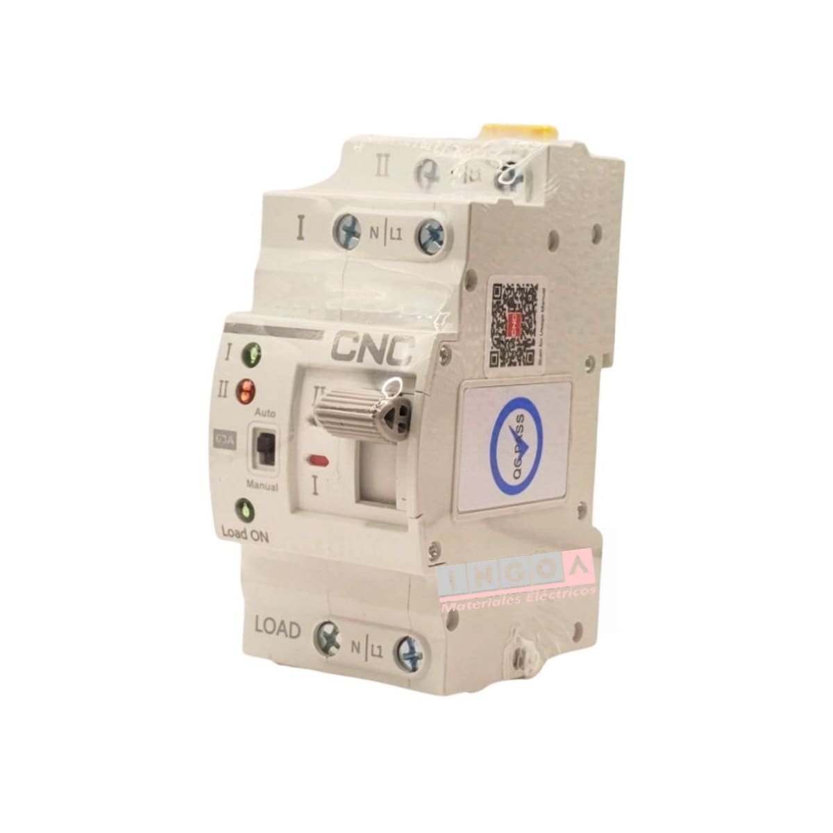 Switch de Transferencia Automatica 2 Polos 63A ATS YCQR-63 CNC2