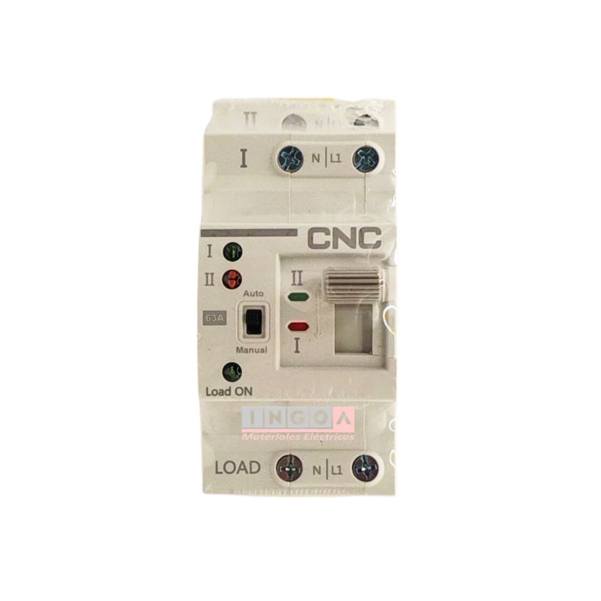 Switch de Transferencia Automatica 2 Polos 63A ATS YCQR-63 CNC3