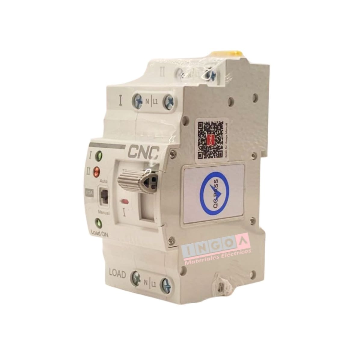 Switch de Transferencia Automatica 2 Polos 63A ATS YCQR-63 CNC9