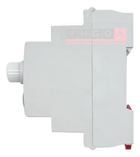 Pulsador C/Retención a riel din Led Verde 220V 2NO+1NC YCD7 CNC4