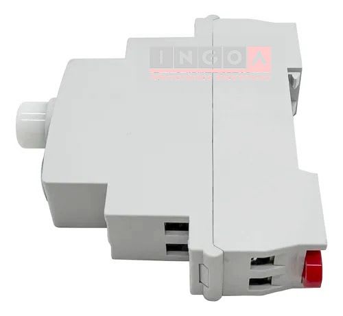 Pulsador C/Retención a riel din Led Verde 220V 2NO+1NC YCD7 CNC5