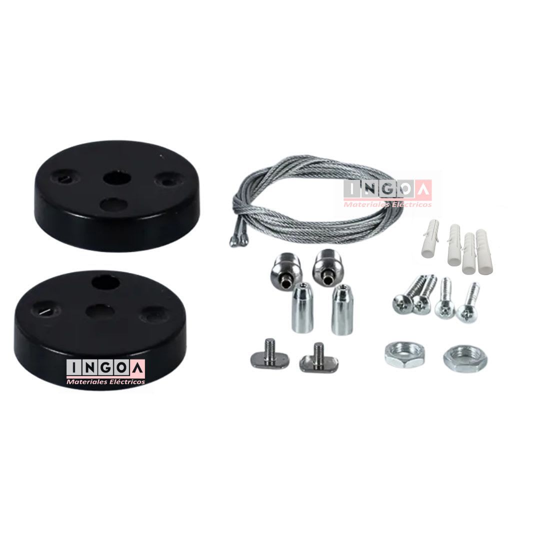 Lámpara Led Lineal Colgante Negra 48W 6500K V-LCL-2048 - Vellmax5