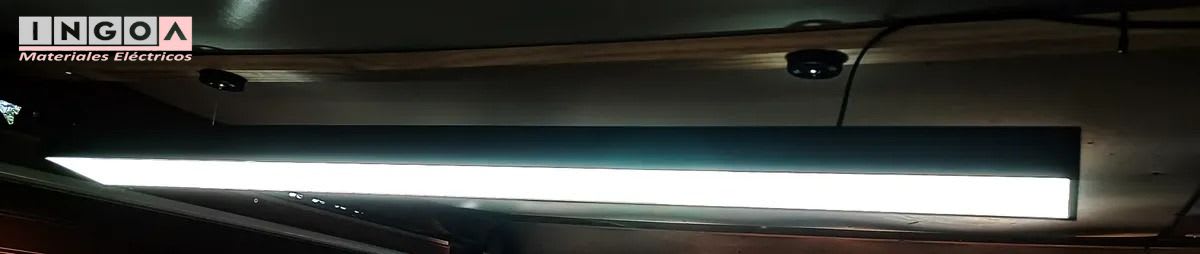 Lámpara Led Lineal Colgante Negra 48W 6500K V-LCL-2048 - Vellmax6