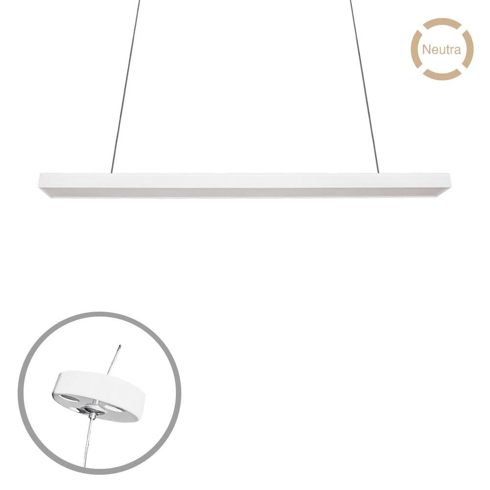 Lámpara Led Lineal Colgante Blanca 60W 4000K V-LCL-2048 - Vellmax - Imagen Principal
