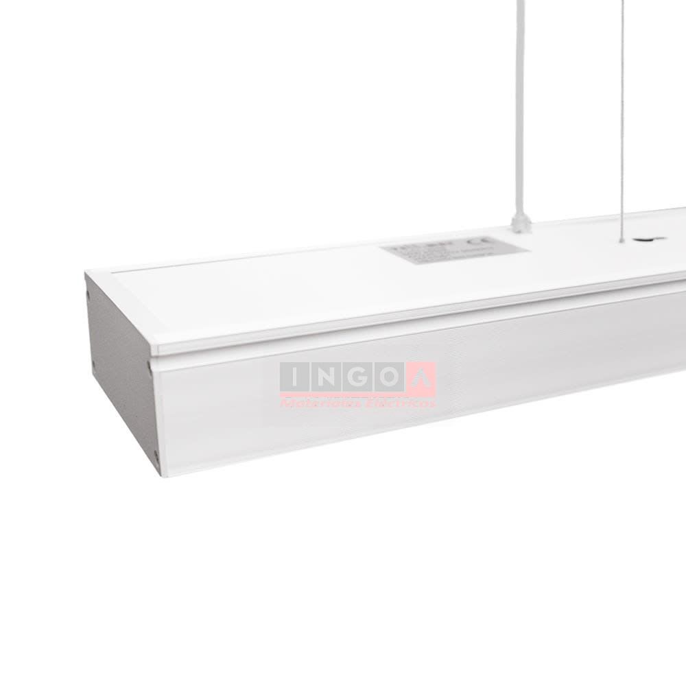 Lámpara Led Lineal Colgante Blanca 60W 4000K V-LCL-2048 - Vellmax - Vista 2