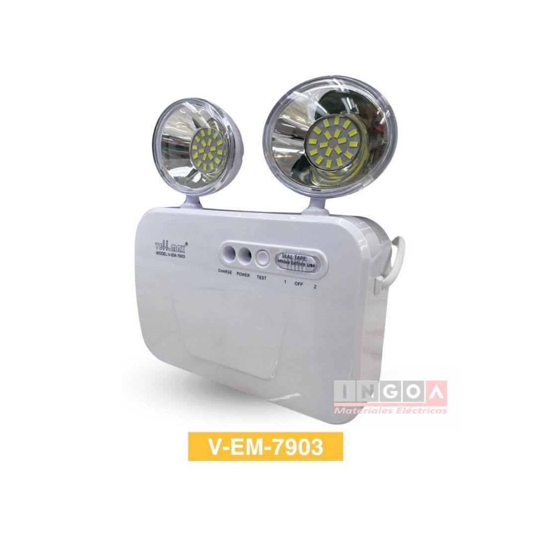 Lampara de Emergencia Led 6W 6500K V-EM-7903 Mickey Vellmax2