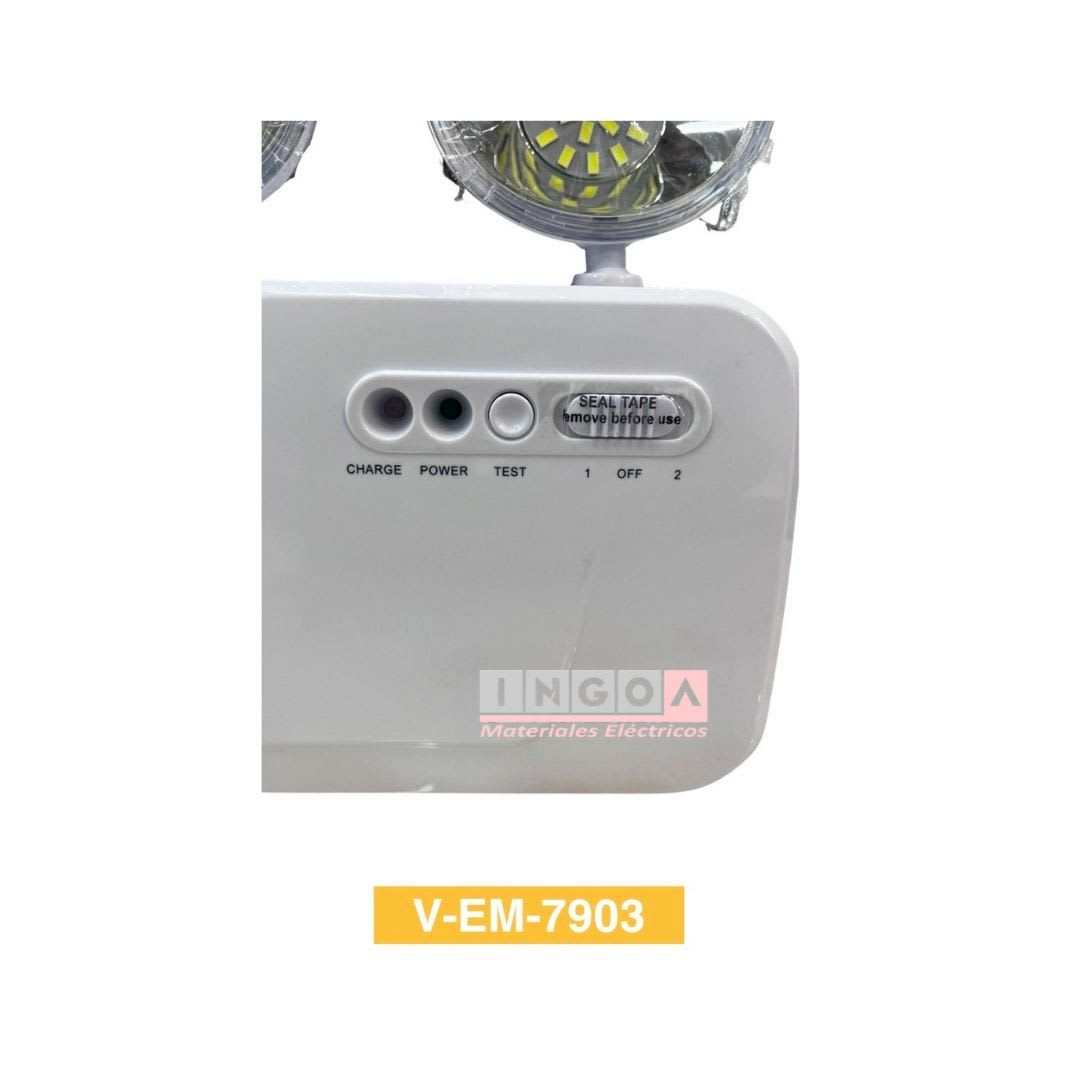 Lampara de Emergencia Led 6W 6500K V-EM-7903 Mickey Vellmax3