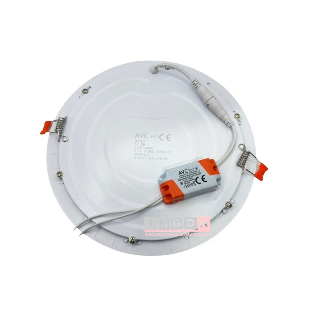 Panel Emb. Redondo 18W Dint. 205X18MM 6500K 1440LM-AVC3