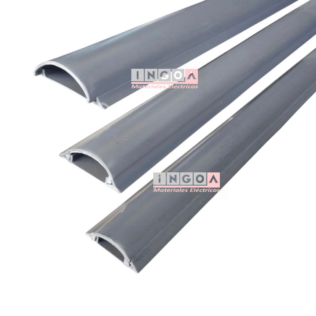 Canaleta PVC Piso 70x20x2000 Gris Con Adhesivo - Vista 2