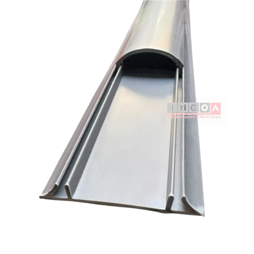 Canaleta PVC Piso 70x20x2000 Gris Con Adhesivo - Vista 3