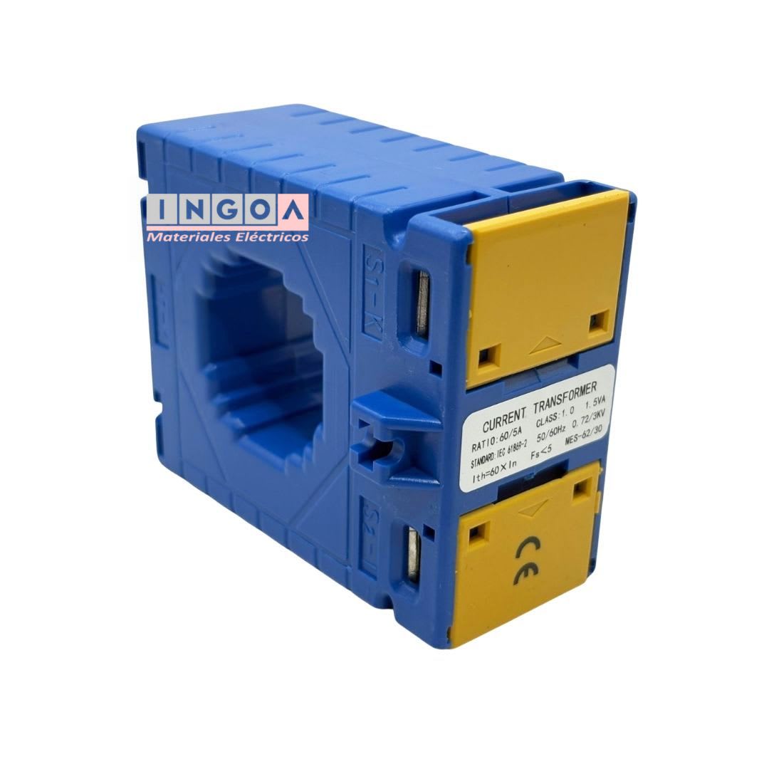 Transformador de Corriente Toroide 60/5A Clase 1 TUN3