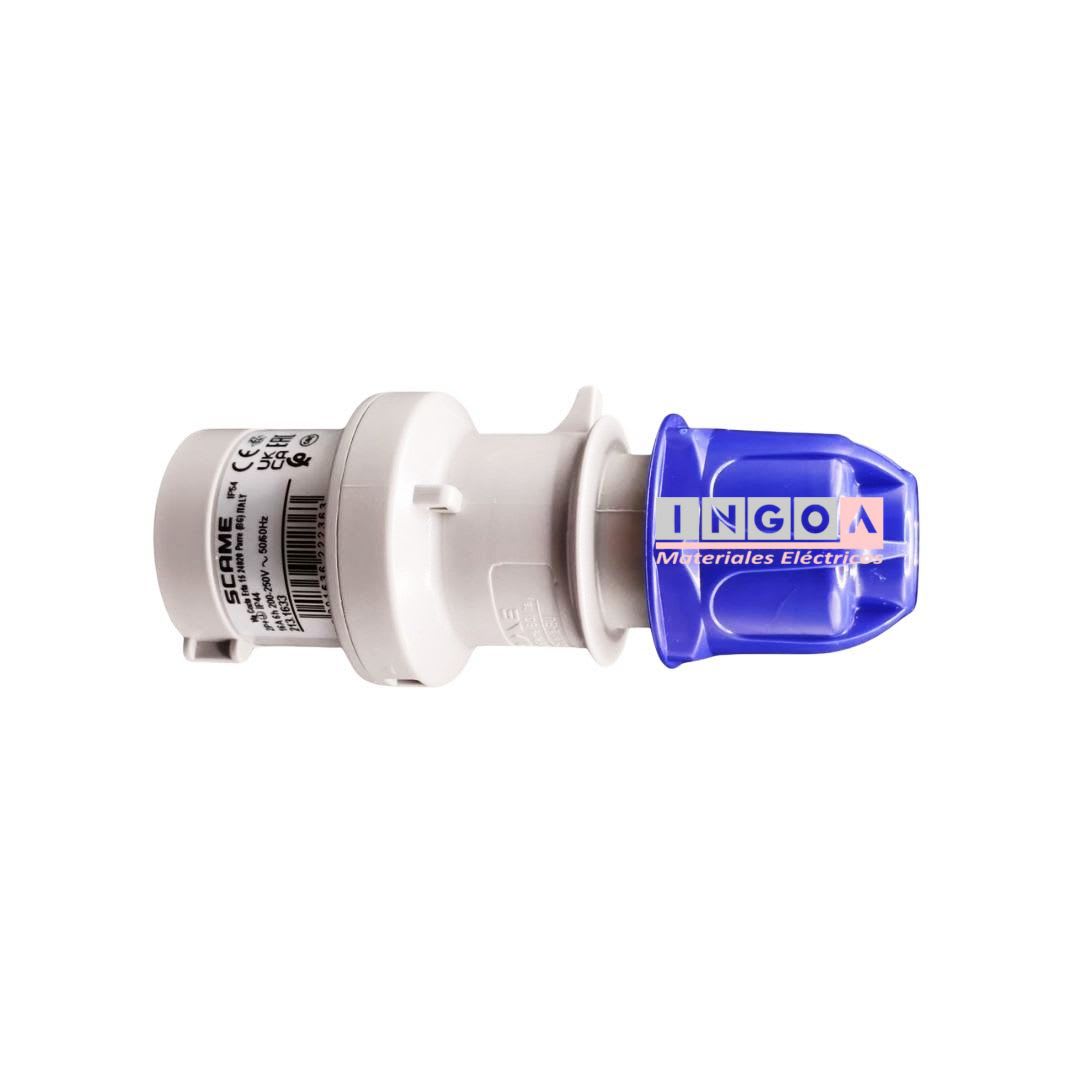 Enchufe Ind. Macho Volante 2P+T 16A 220V IP44 - Scame - Vista 7