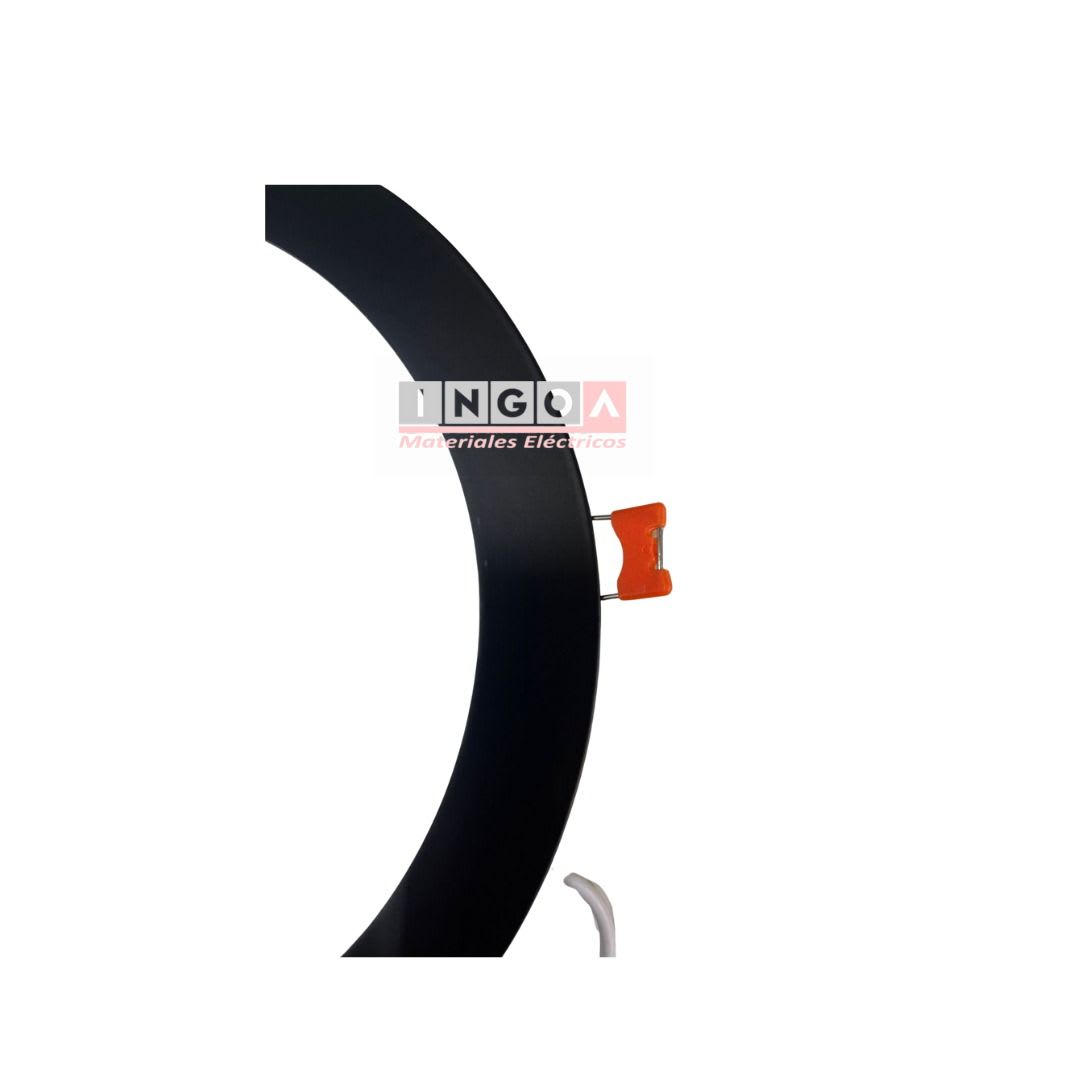 Panel Emb. Redondo Borde Negro 18W D205X18MM 6500K 1620LM-AVC - Vista 3