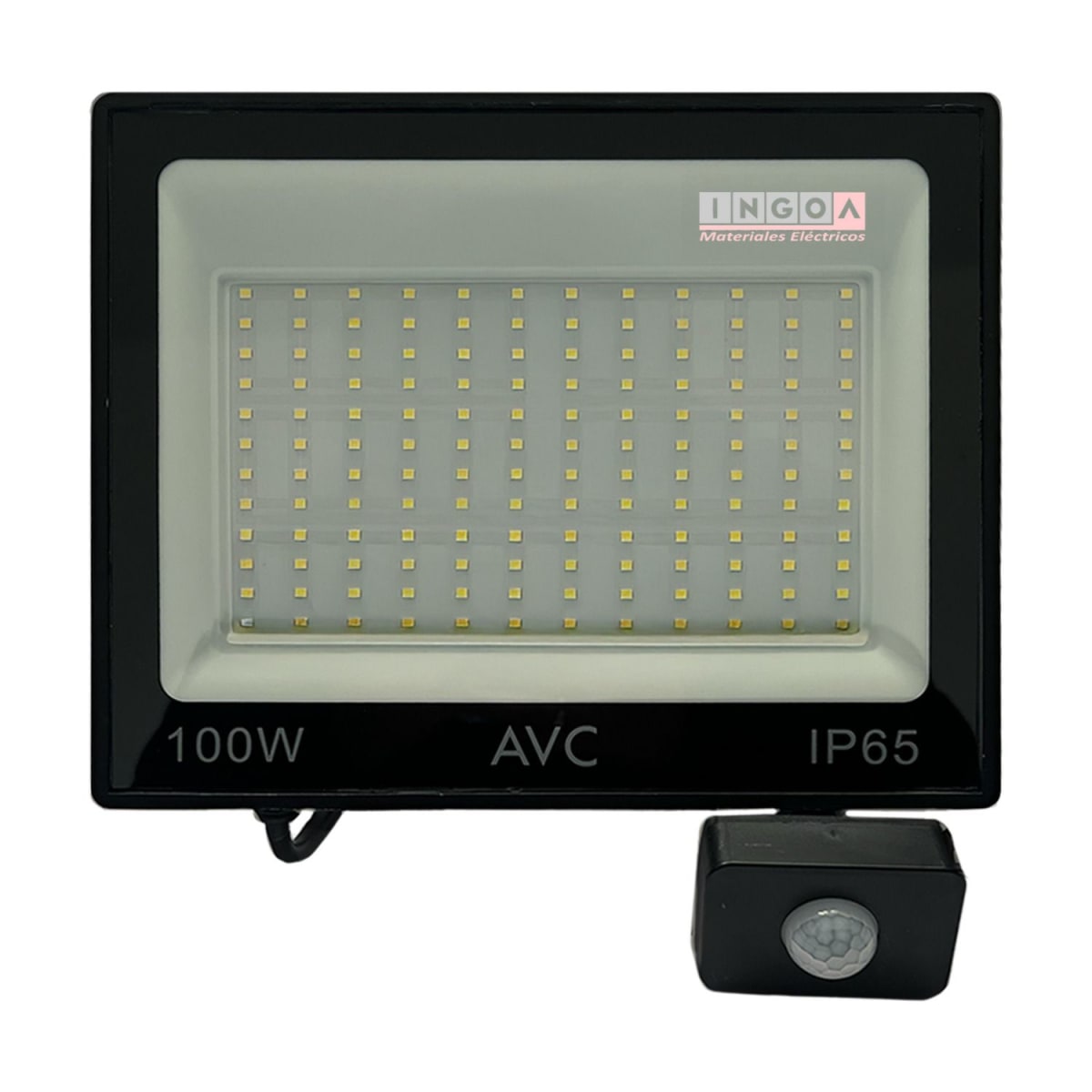 Foco Proyector Led con Sensor 100W 10000LM IP65 6500K-AVC - Vista 5