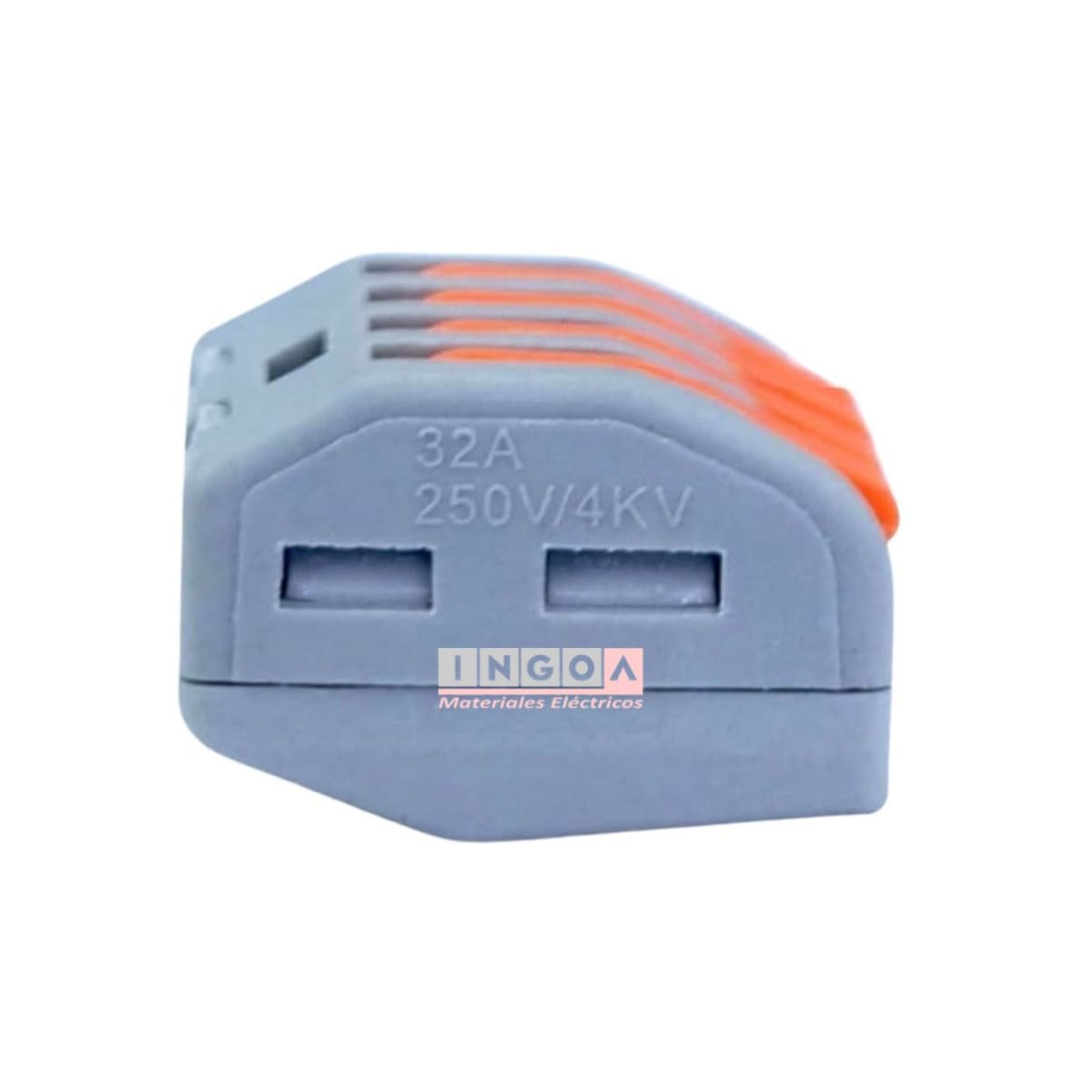 Conector Rapido Clip Wago 0.8-4mm2 32A 4 Vías (100un)5