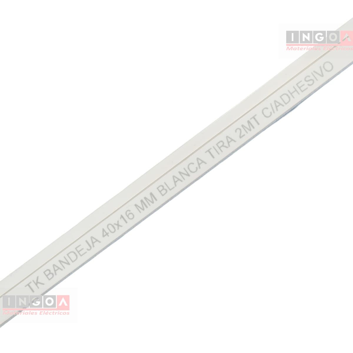 Canaleta PVC BLANCA DLP 40X16MM X 2MTS Con Adhesivo5