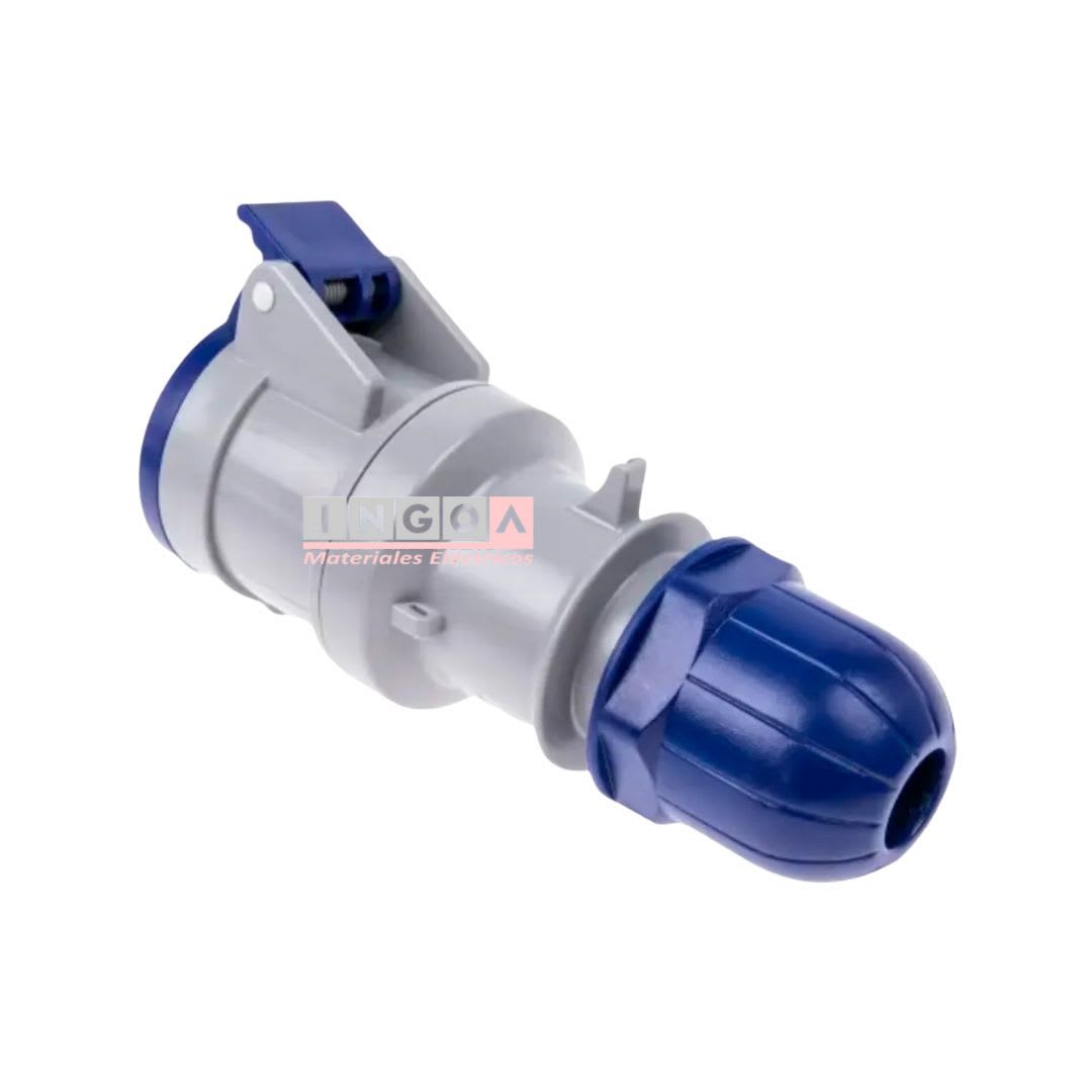 Enchufe Ind. Hembra Volante 2P+T 16A 220V IP44 - Scame4