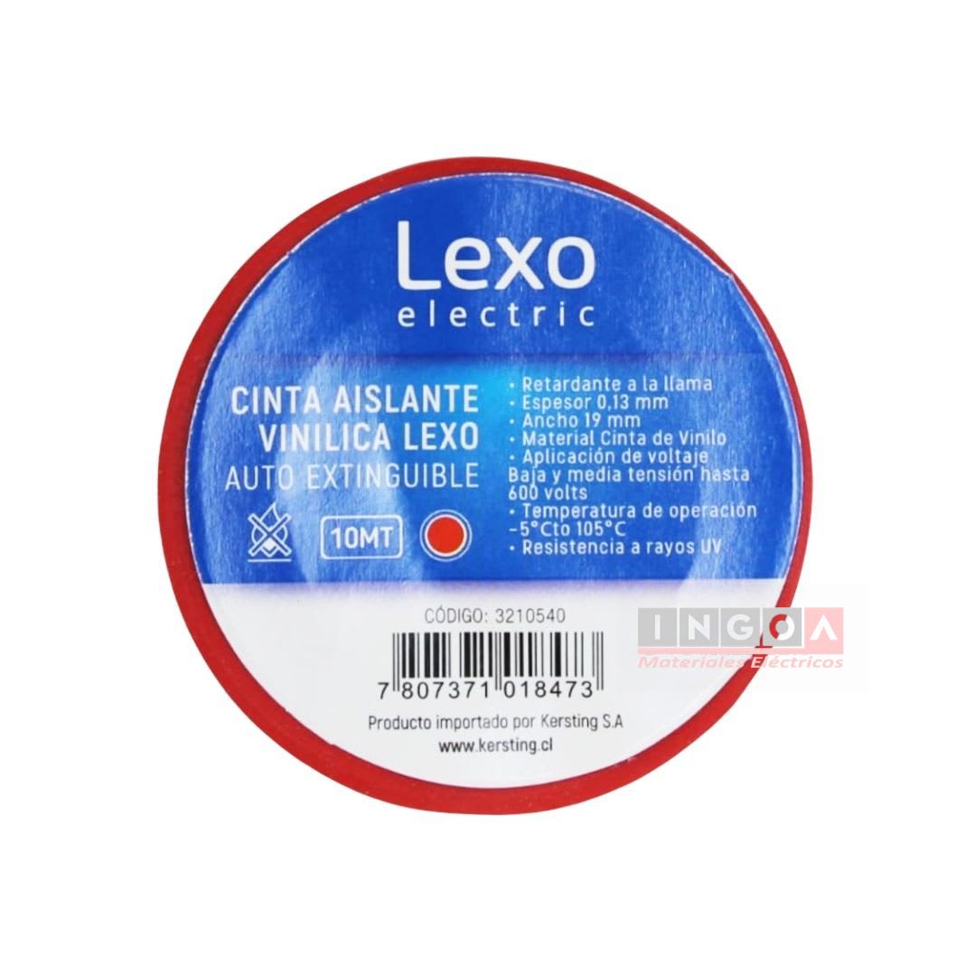 Huincha Aisladora Roja 19mmx10mtx0.13mm - Lexo2