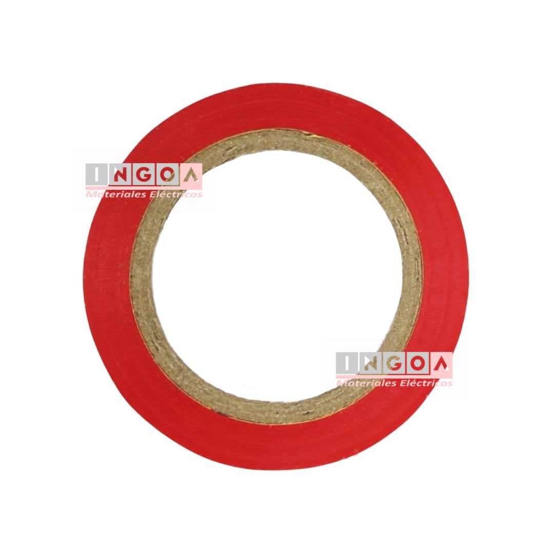 Huincha Aisladora Roja 19mmx10mtx0.13mm - Lexo4