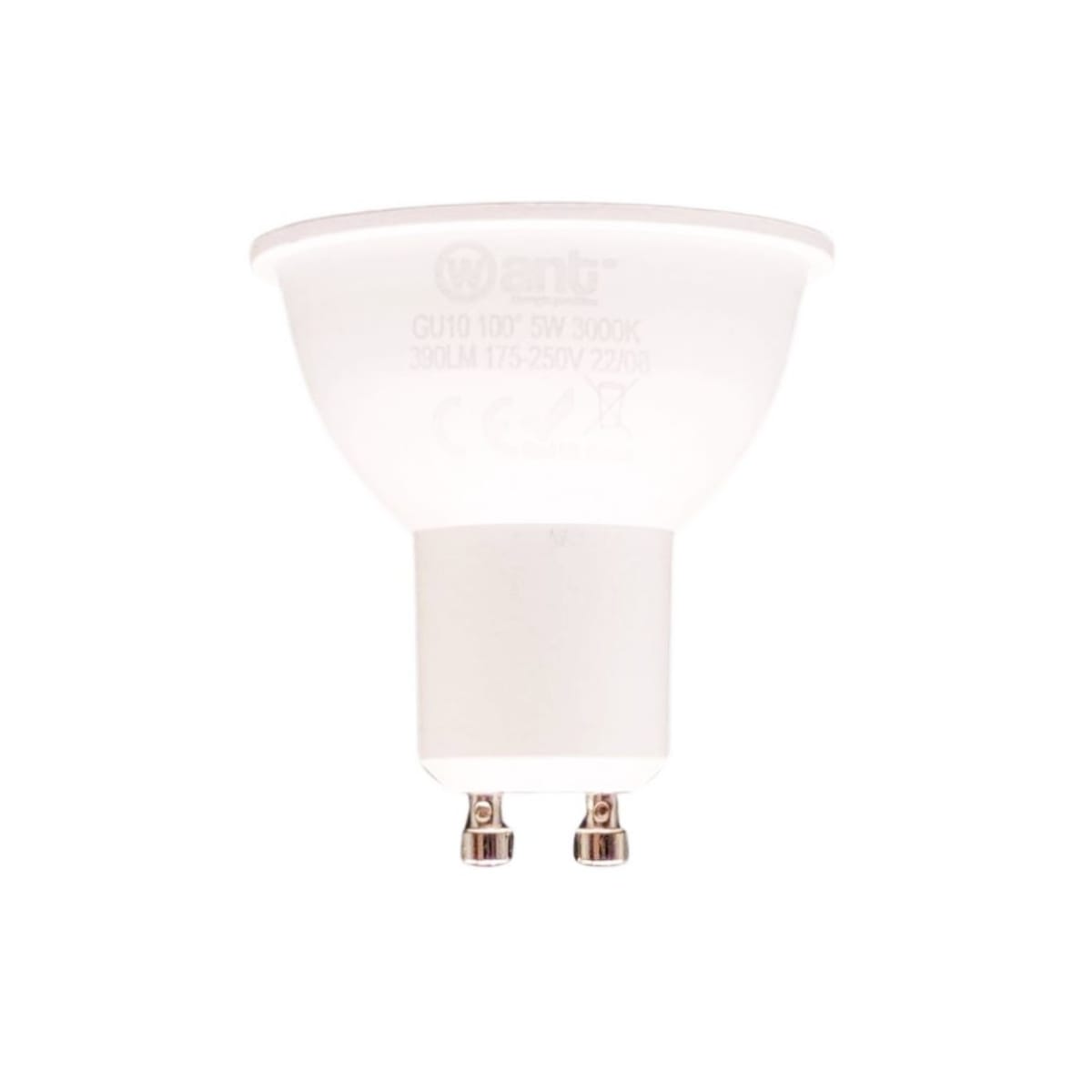 Ampolleta Dicroica Led GU-10 5W 390LM 3000K - Want 0