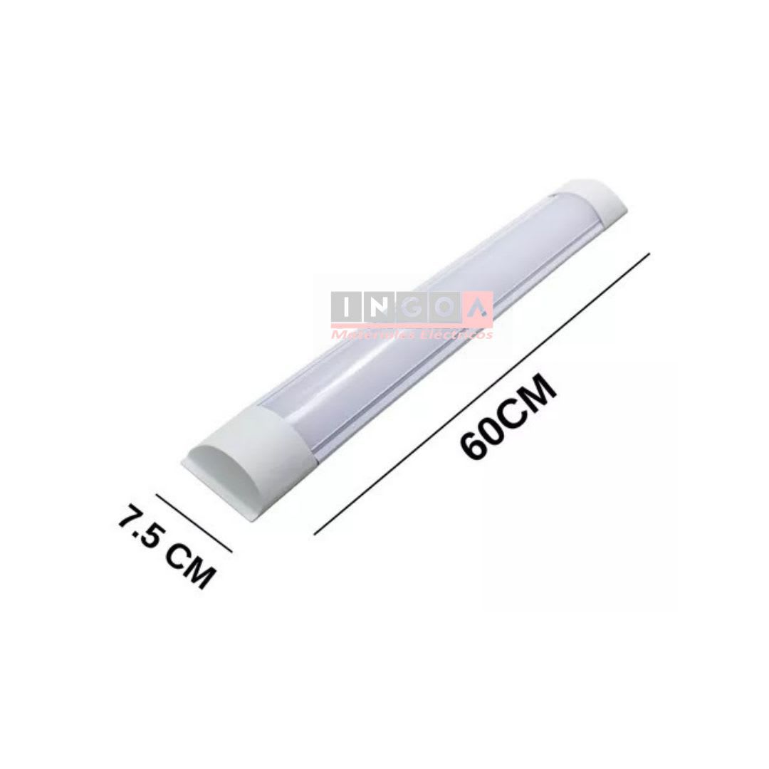 Flat Tubo Led Regleta Plana 18W 60cm 1440LM 5700K IP20 - Want - Vista 2