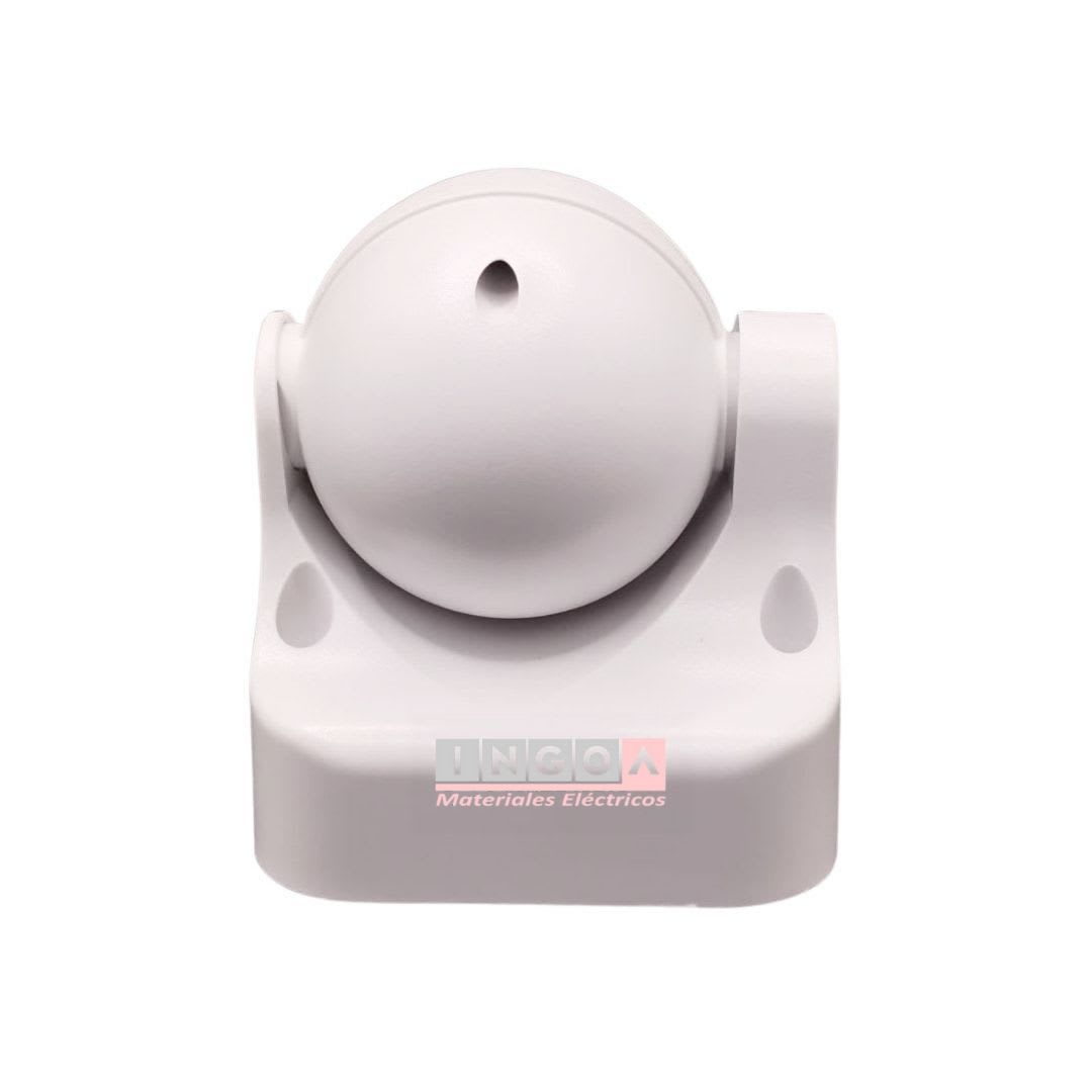 Sensor de Movimiento 180° Sobrep. Infrarrojo 10seg-7min IP44-Want4
