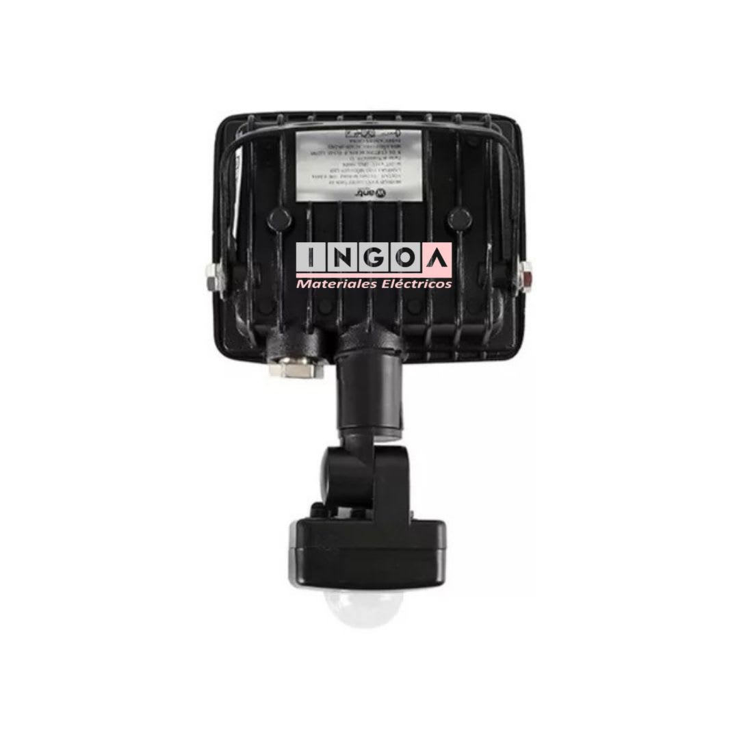 Foco Proyector Led con Sensor 10W 1200LM IP65 6000K - Want - Vista 3