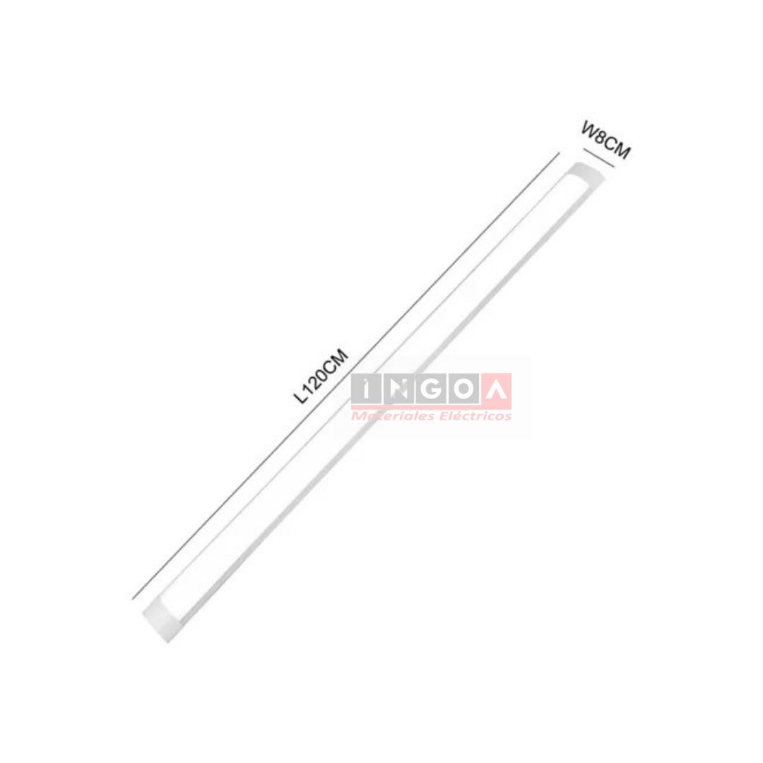 Flat Tubo Led Regleta Plana 36W 120cm 2880LM 5700K IP20 - Want - Vista 4
