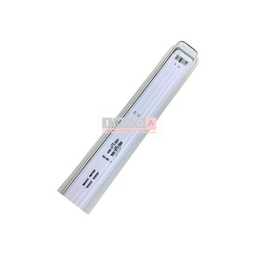 Canoa Estanco para Tubo Led 1X36W Transparente 120cm / Sin tubo - Want3