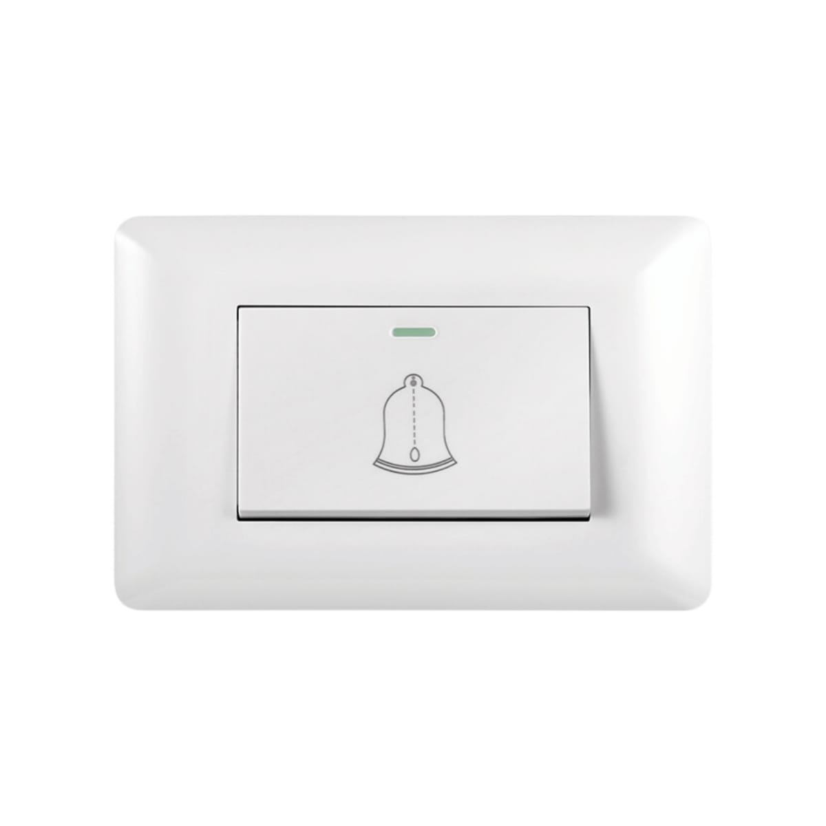 Interruptor Pulsador Timbre Teclon Emb. 10A 250V Blanco - Want 0