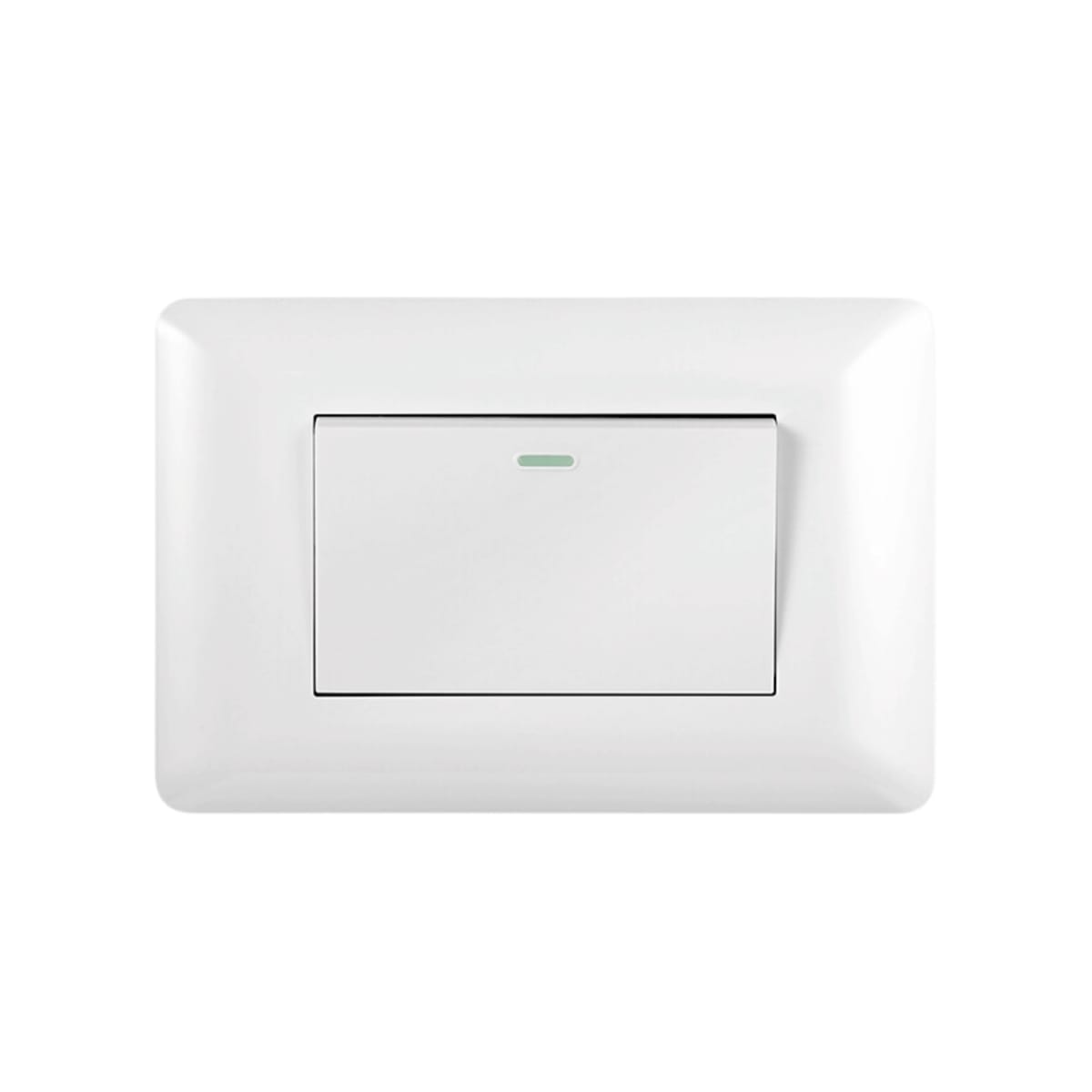 Interruptor Simple Emb. 9/12 Teclon 10A 250V Blanco - Want 0