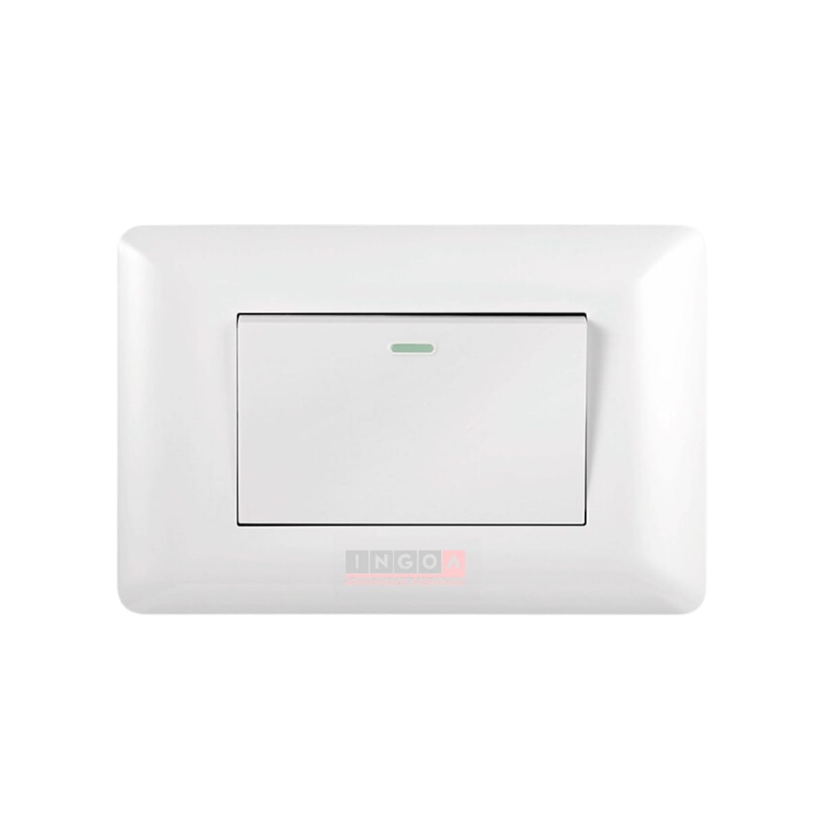 Interruptor Simple Emb. 9/24 Teclon 10A 250V Blanco - Want4