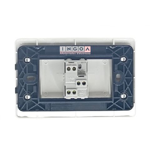 Interruptor Simple Emb. 9/24 Teclon 10A 250V Blanco - Want5