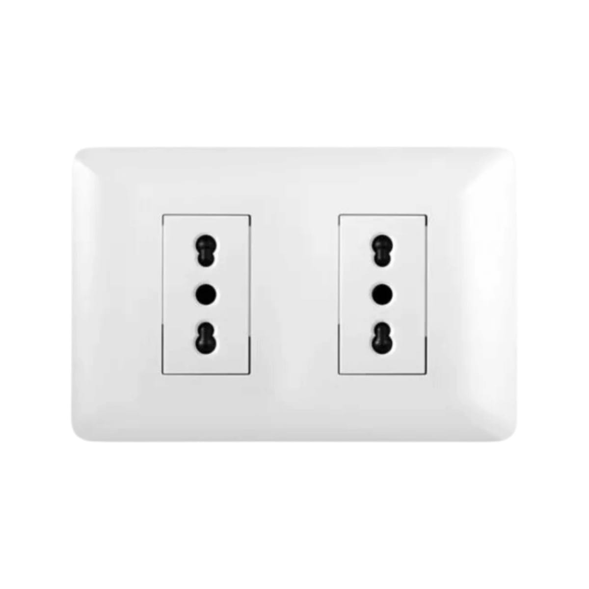 Enchufe Doble Emb. 10/16A 250V Blanco - Want 0